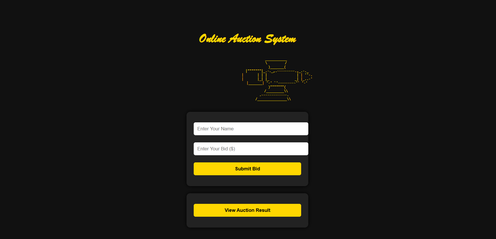 Online Auction System
